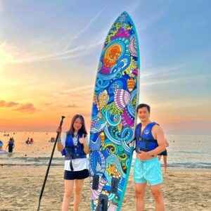 chèo sup bãi dứa hòn sẹo nhơn lý